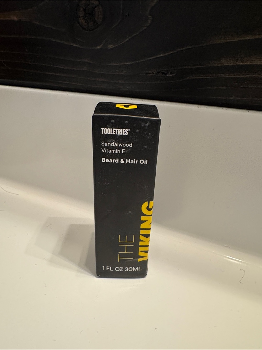 The Viking Sandalwood Beard & Hair Oil - Black